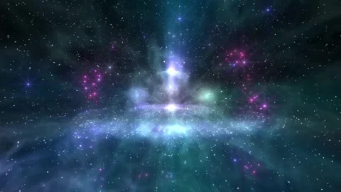 4k Sparkling Space Galaxy Motion Background Video stock 328548818