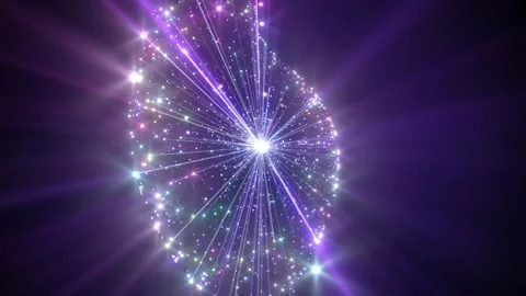 4k Sparkling Space Particles Show Animation Background Video stock 328719613