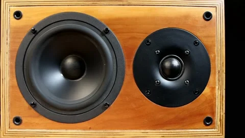 4K Speakers in motion. Loudspeaker Stock Footage 170566336