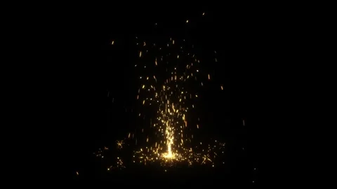 4K Special effect of spark particles on ... | Stock Video | Pond5