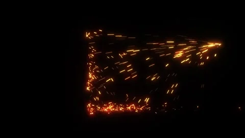 4K Special effect of spark particles on ... | Stock Video | Pond5