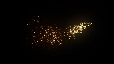 4K Special effect of spark particles on ... | Stock Video | Pond5