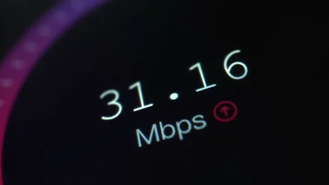 4k Speed Internet Test Video stock 133935929