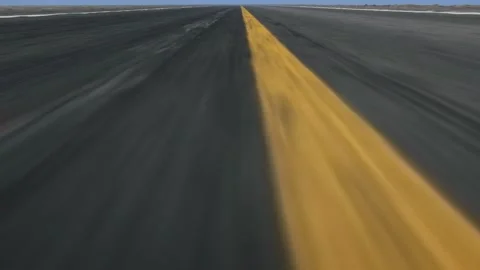 4K - Speed road flight, seamlessly loop-able Video stock 107677354