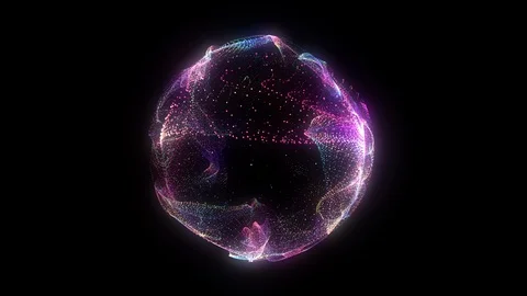 4k. Sphere grid. Animation globe. Digital background. Vídeos de archivo 119375790