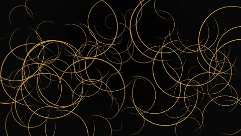 4k Spin psychedelic circle ring magnetic wire swirl. Stock-Footage 266697189