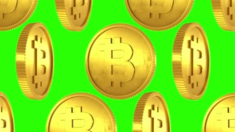 4k Spinning Golden Bitcoin Loop Vidéo 146038333