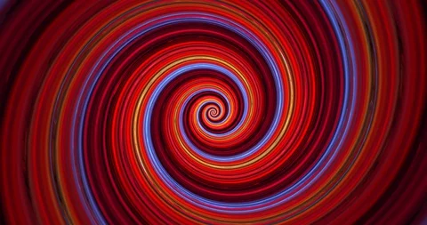 4K spiraling  swirl, centered, seamless looping fractal, 60 second rotation Video stock 129765675