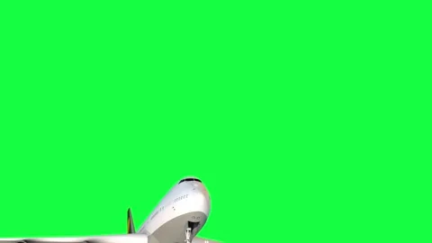 4K. Split plane animation on green screen. Stock Footage 283264663