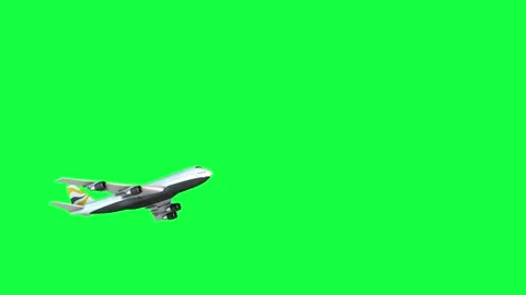 4K. Split plane animation on green screen. Stock Footage 283264670