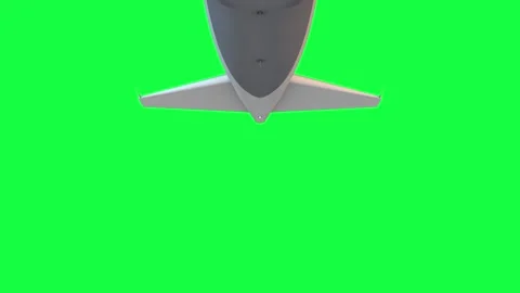 4K. Split plane animation on green screen. Stock Footage 283264672