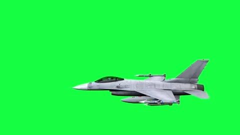 4K. Split plane animation on green screen. Stock Footage 283264802