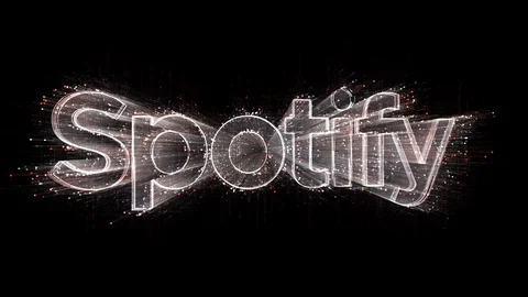 4k Spotify word company brand Stock Video Pond5