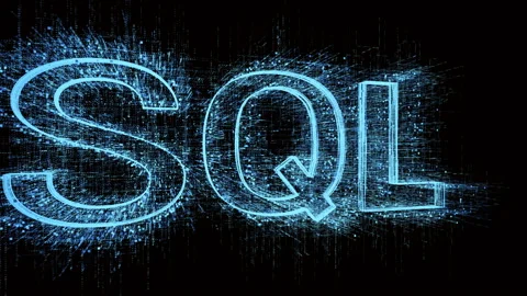 4k SQL Programming language word tag cloud,binary computer code. Stock Footage 109515255