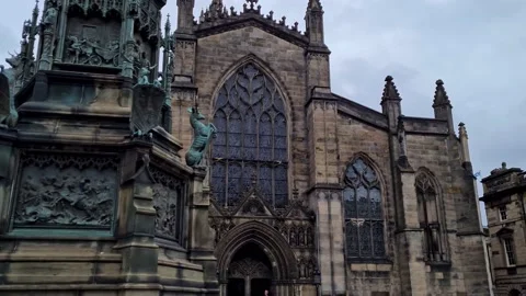 4K St Giles Cathedral Stock Footage 163749146