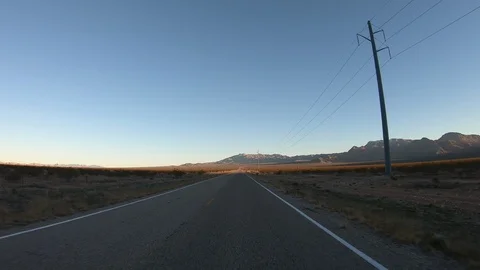 4K stablized timelapse POV driving on isolated rural highway in Utah, USA Stock Footage 114821343