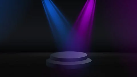 4K Stage lights are turned during the concert blinking and shining during t.. Stock Footage 293548298