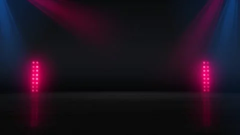 4K Stage lights are turned during the concert blinking and shining during t.. Stock Footage 293548320
