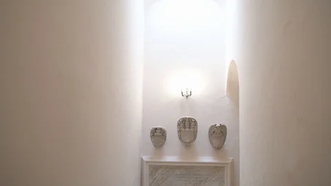 4K Staircase Vertical Pan Stock Footage 90985873