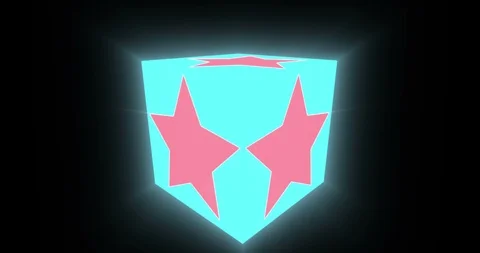 4K Star - Light Cube Animation |Loopable Stock Footage 108077425