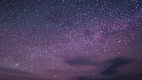 4K. Starry night over the island Olkhon. Burkhan Cape, Olkhon island, Lake Ba Stock Footage 106934183