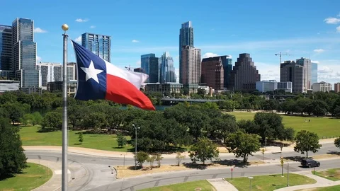 4K State Flag of Texas USA Video stock 116263489
