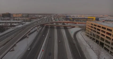 4K Static Drone Shot of Cedar And Lindau Near Mall Of America Bloomington MN Stock Footage 257417455