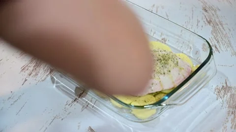 4k static video of a chicken recipe. Stock Footage 169032147