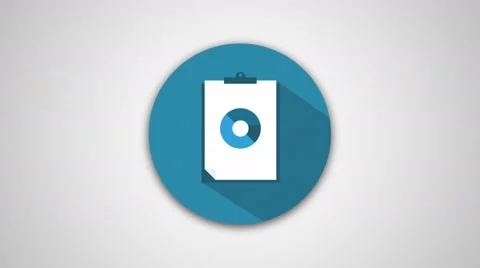 4K - Stats icon symbol round logo Stock Footage 61435323