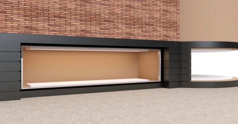 4k. Storefront with a wooden facade Stock Footage 76121035