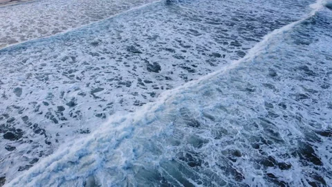 4k Storm Waves Ocean Video stock 171230962