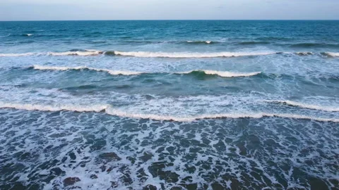 4k Storm Waves Ocean Video stock 171231242