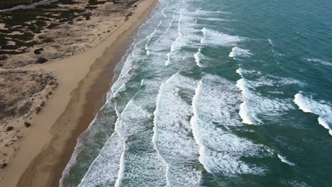 4k Storm Waves Ocean Video stock 171231547