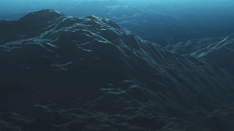 4k Stormy Ocean Surface Background Stock Footage 93511322