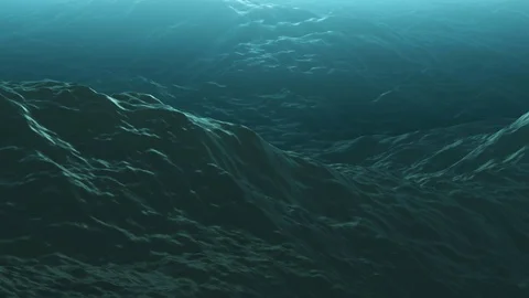 4k Stormy Ocean Surface Loop Stock Footage 93549581