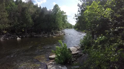 4k stream scenery panning view Stock Footage 50972349