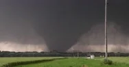 4K Strong, Dark And Menacing Tornado. Stock Footage