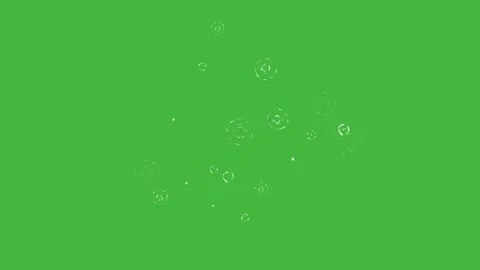 4k stylized water ripples animation, top view with green screen Stock Footage 322019233