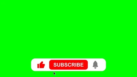4k like subscribe and notification, motion graphic design on green screen chroma Video stock 313143507