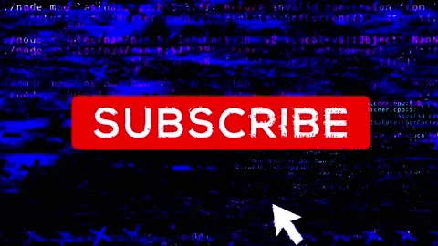 4k Subscribe Glitch Animated Transition Video stock 150384253