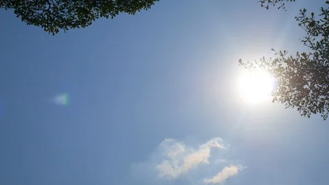 4K Summer Sky Stock Footage 124667036