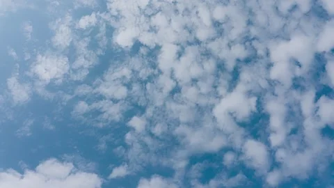 4K Summer Time Lapse of Blue Sky and Moving Clouds for Video Transition Stock Footage 319975429