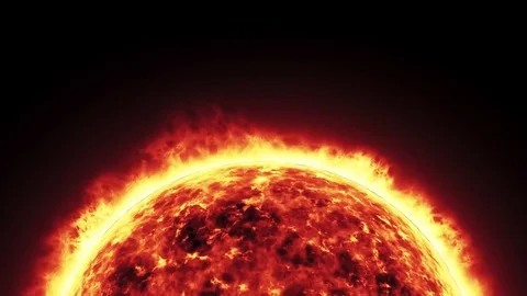 4K sun closeup Video stock 85214393