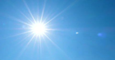 4K - Sun is at its zenith on a clear blue sky Video stock 277544228