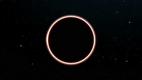 4K Sun Solar Eclipse the Moon in Space Background Vídeo Stock 159396308