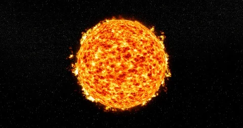 4K Sun with stars Stock Footage 106948348