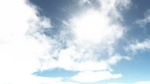 4k sunny day,time lapse of clouds flying through blue sky,Coming from a distanc Stock Footage 50915070