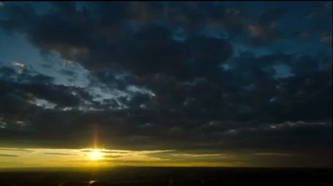 4K Sunrise Clouds Timelapse Stock Footage