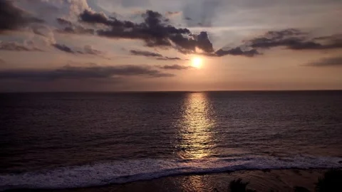 4K - Sunset On Beach Video stock 272417972