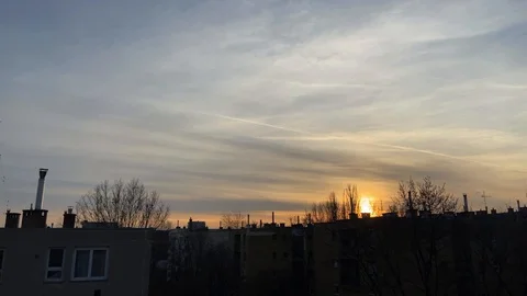 4K Sunset in the City motionlapse Vidéo 122278772